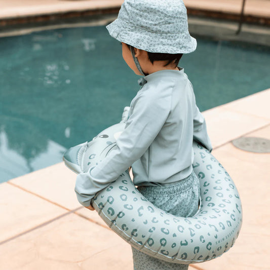 Green Leopard Pool Float