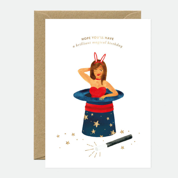 Magical Birthday - Carte de voeux - Feuille dorée