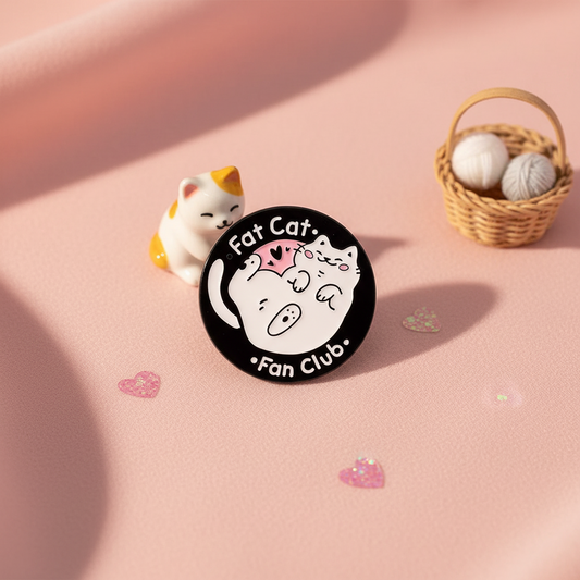 Fat Cat Fan Club Pin