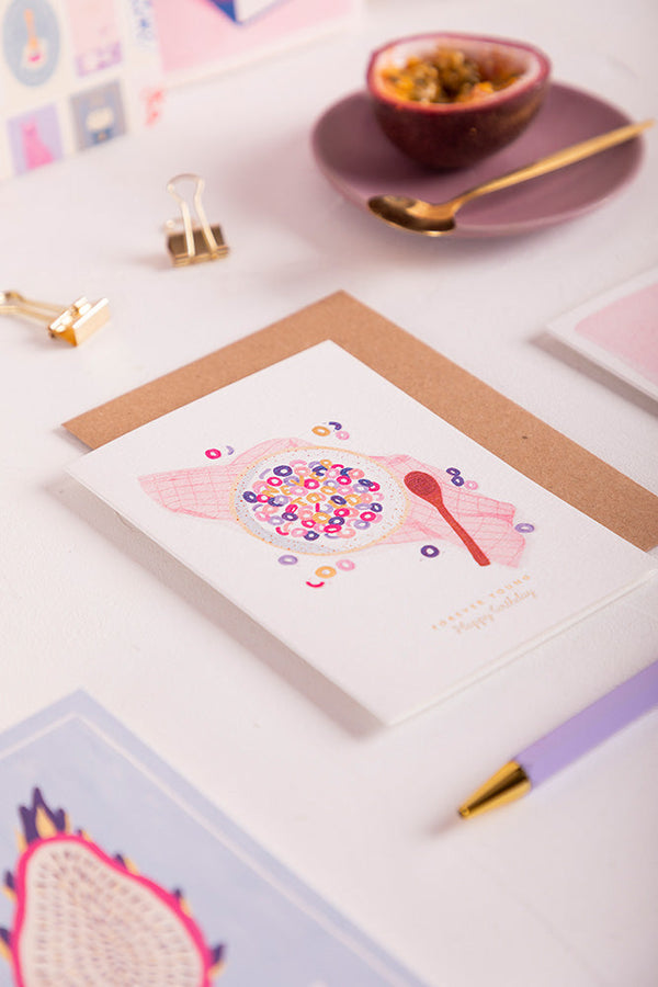 Cheerios Forever Young - Greeting Card - Gold Foil