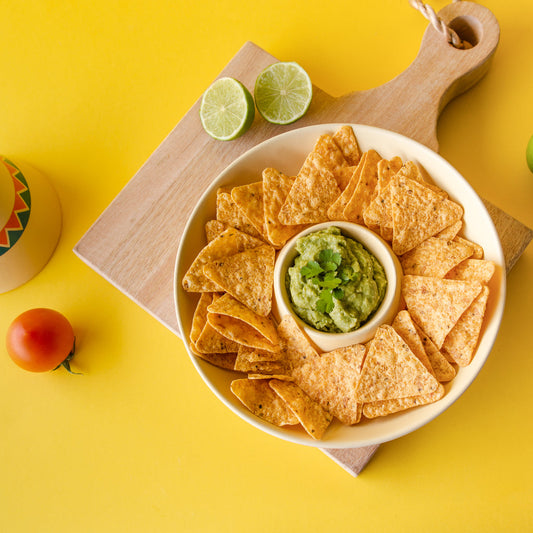 Le plateau de nachos et trempette mexicaine