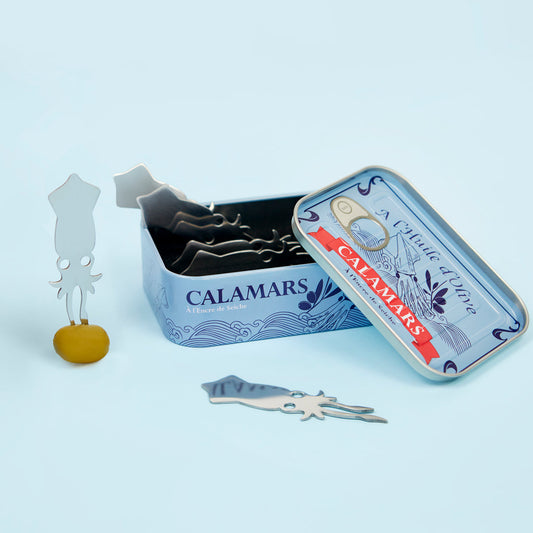 Canned Squid Snack Forks