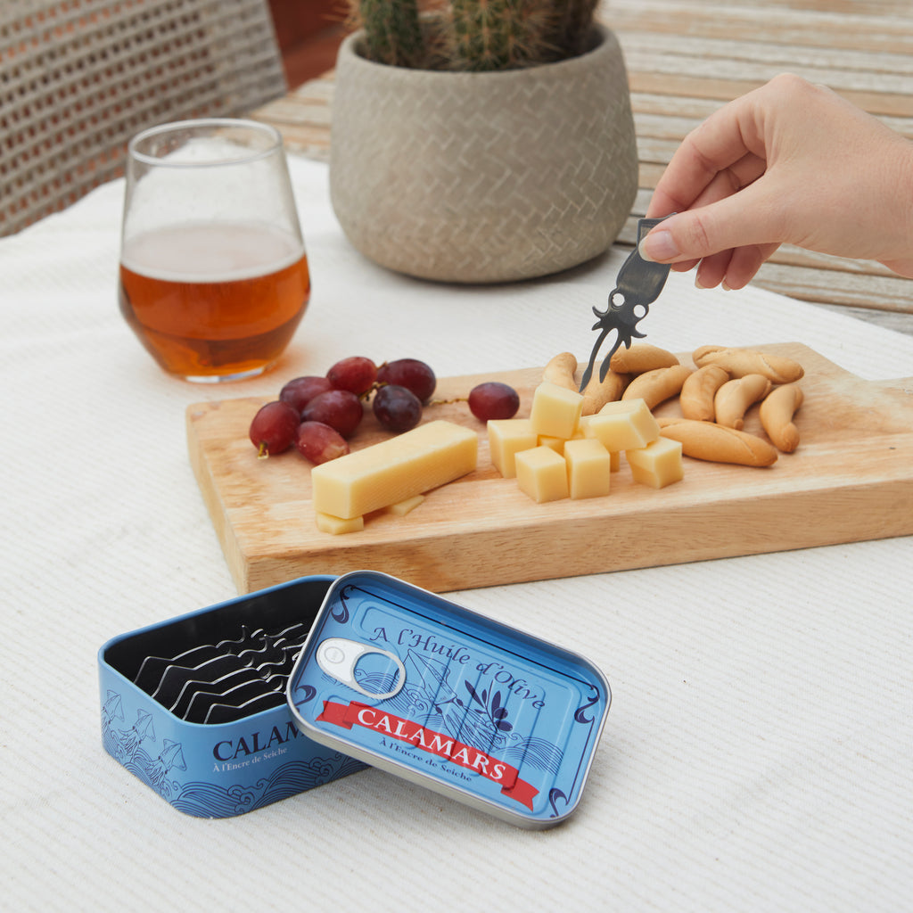 Canned Squid Snack Forks