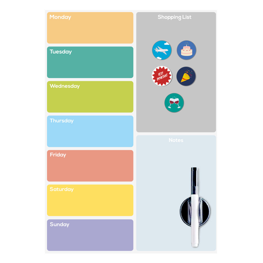 Tableau pour frigo Week Planner