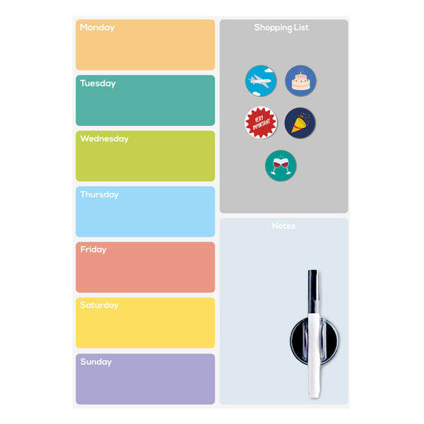 Tableau pour frigo Week Planner