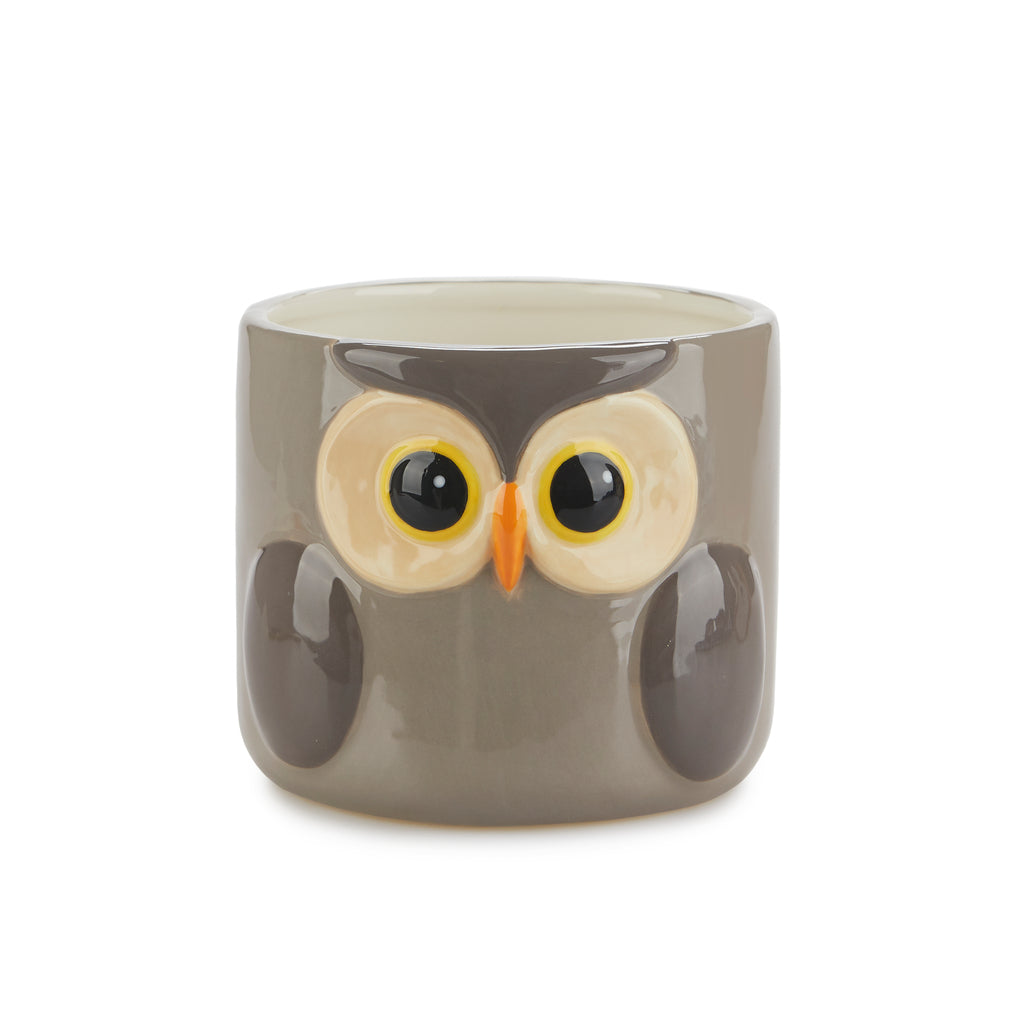 Pot de fleurs hibou