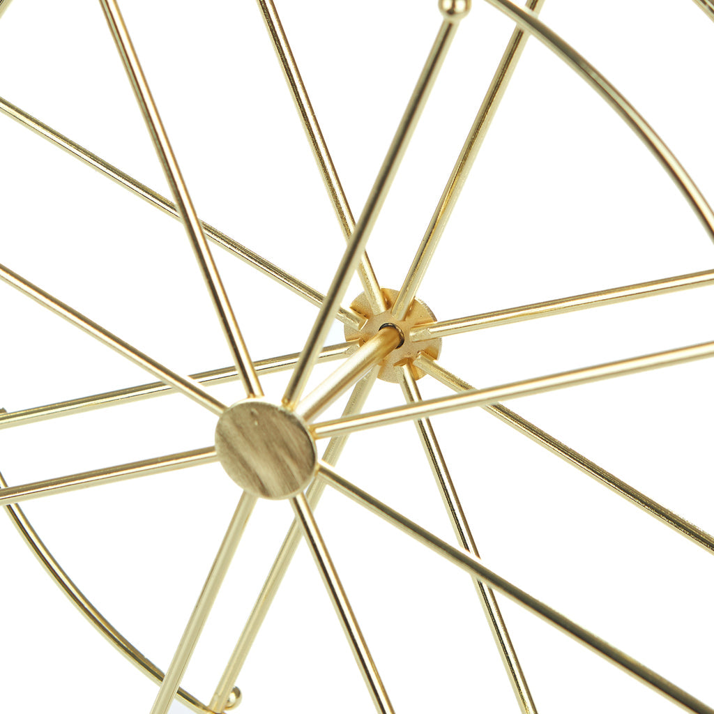 Support à bijoux roue dorée