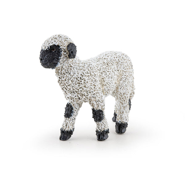Figurine Agneau nez noir du Valais Papo - animal de la ferme
