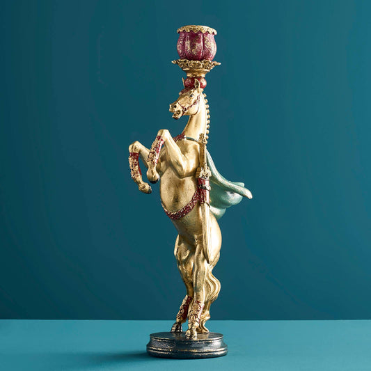Circus Horse Chandelier, Gold, 17.5 x 9.5 x 36.5 cm