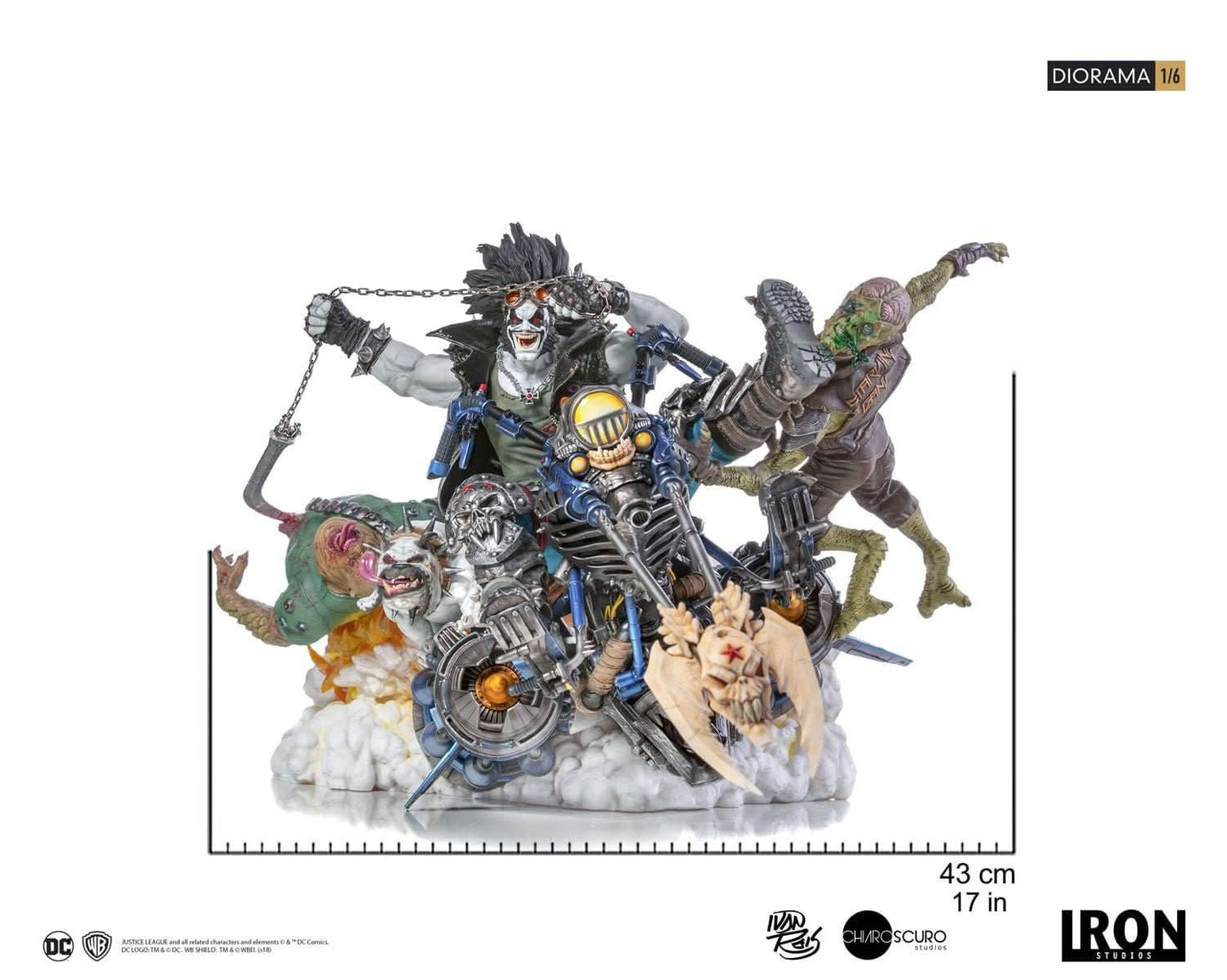 Lobo 1/6 Diorama Statue - By Ivan Reis - DC Comics - Iron Studios