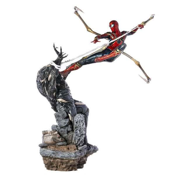 Iron Spider Vs Outrider Statue - Avengers: Endgame - Art Scale - Iron Studios