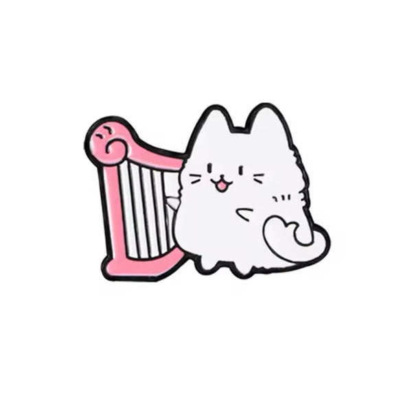 pins chat harpiste