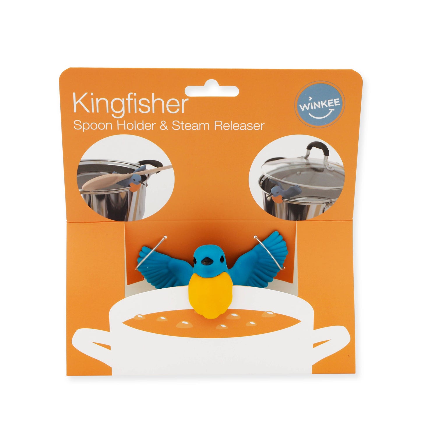 Garde-casserole et porte-cuillère Martin-pêcheur