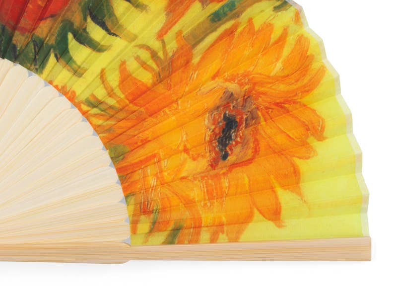 Éventail à main, Tournesols, van Gogh