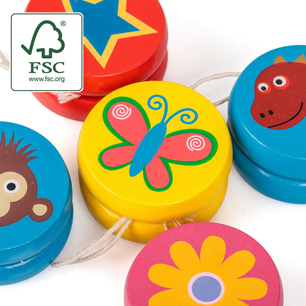 Mini Yoyo en Bois – 5 cm