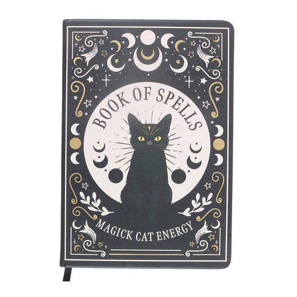 A5 Notebook "Black Cat Magick Spellbook" with pen