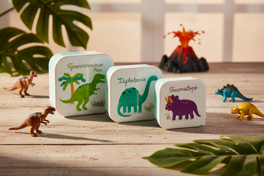 Roarsome Dinosaur Lunch Boxes - Set of 3