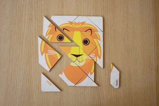 Lion wooden puzzle