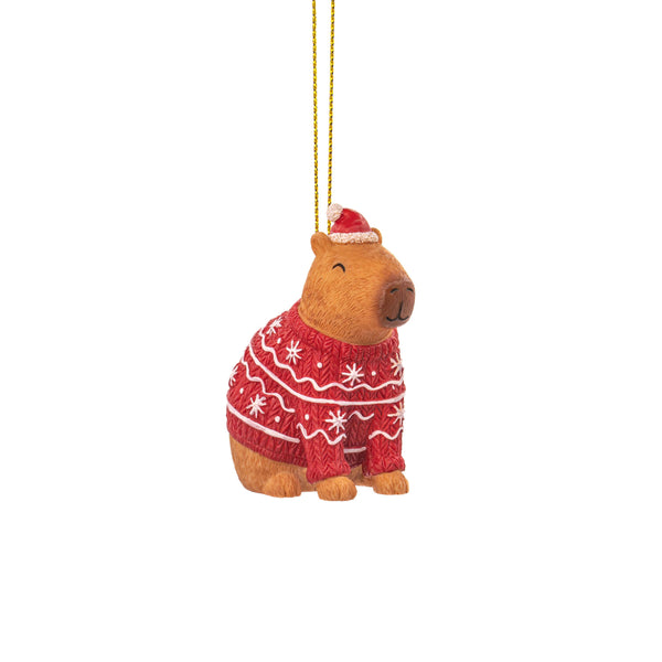 2-Pack Christmas Capybara Hanging Decorations