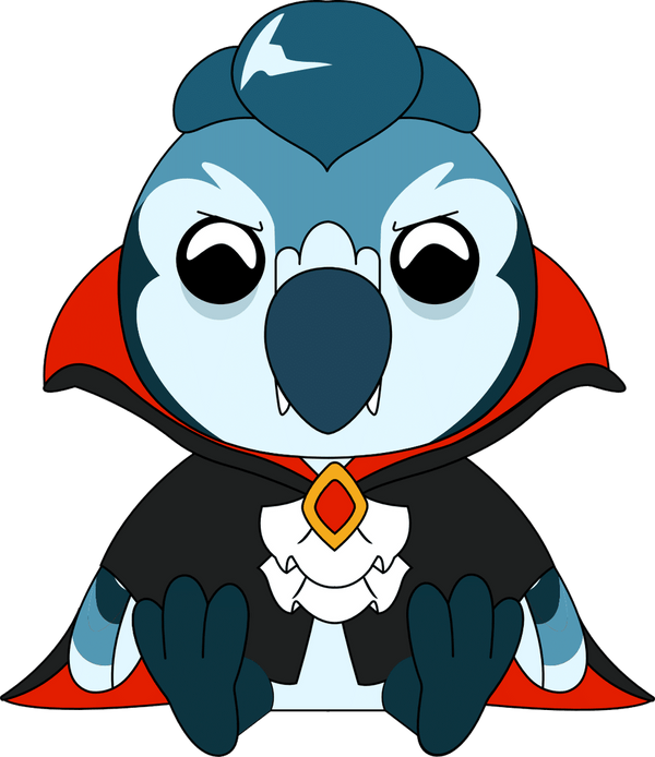 Vampire BlueJay Plush (9in)