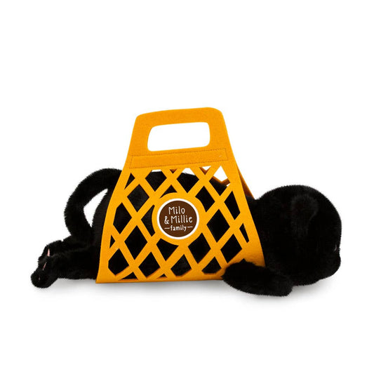 Milo & Millie Plush Toy, Milo the Black Cat (35 cm) - 0+