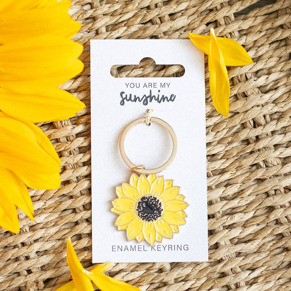 Porte-clés Tournesol Tu es mon rayon de soleil
