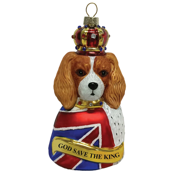 God Save the King Charles Blenheim Christmas Bauble