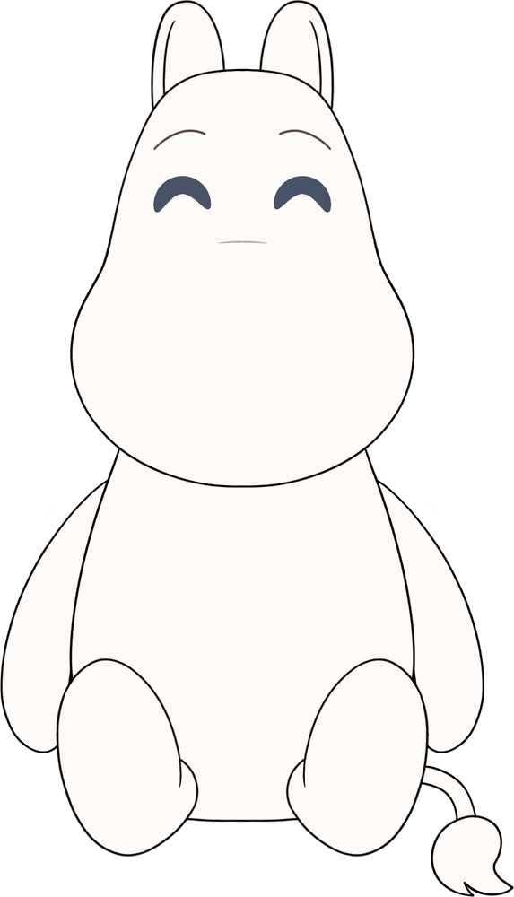 Moomin Sitting Plush (9in)