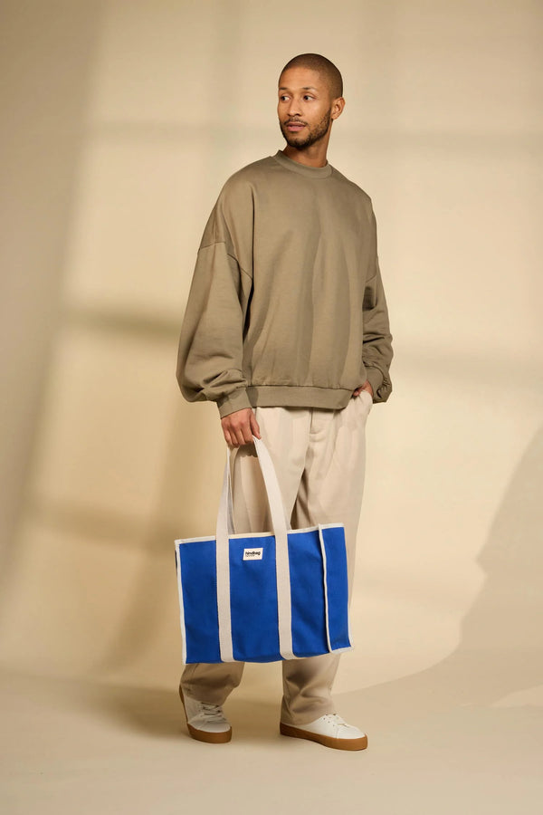 Oscar electric blue tote bag