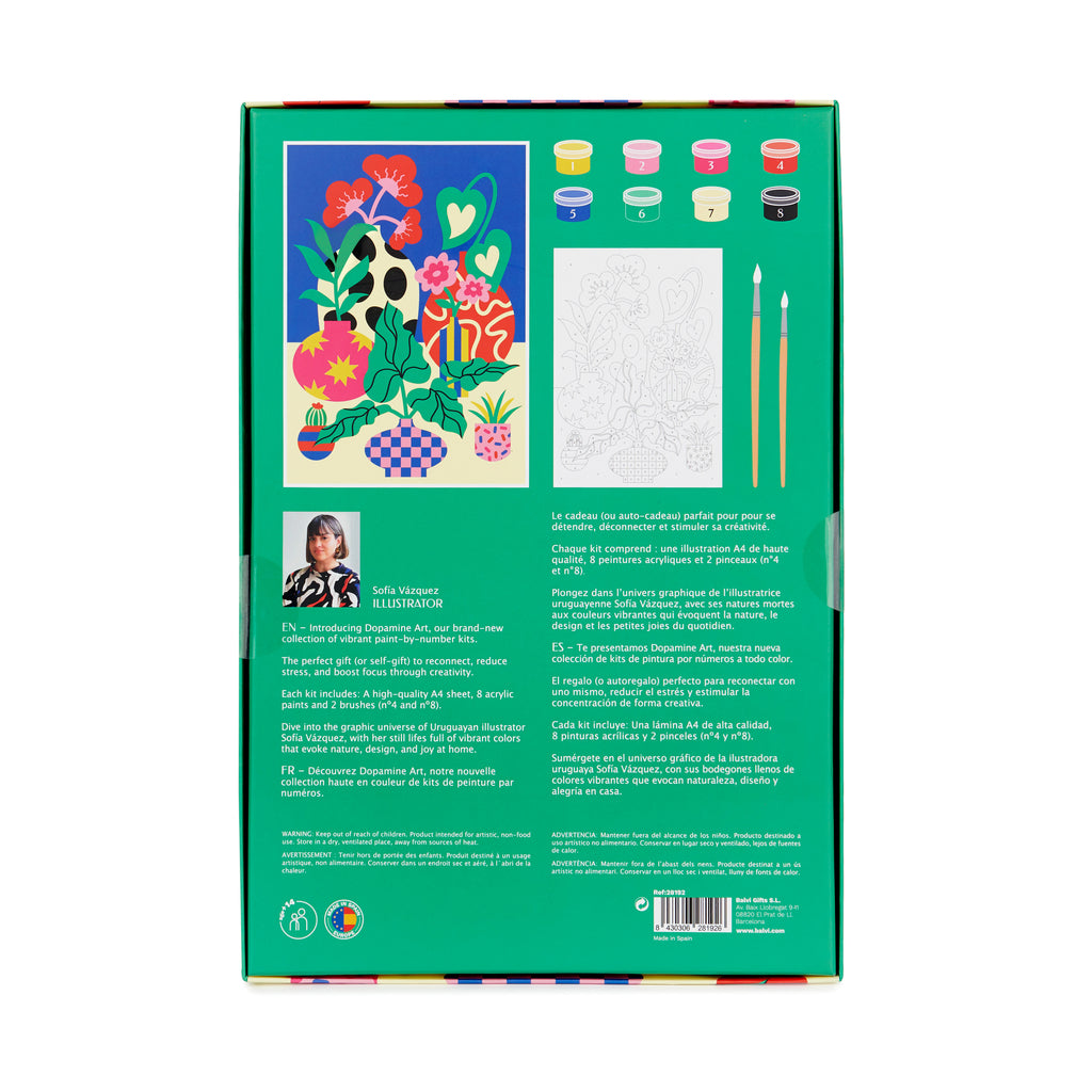 Les Plantes Paint-by-numbers kit