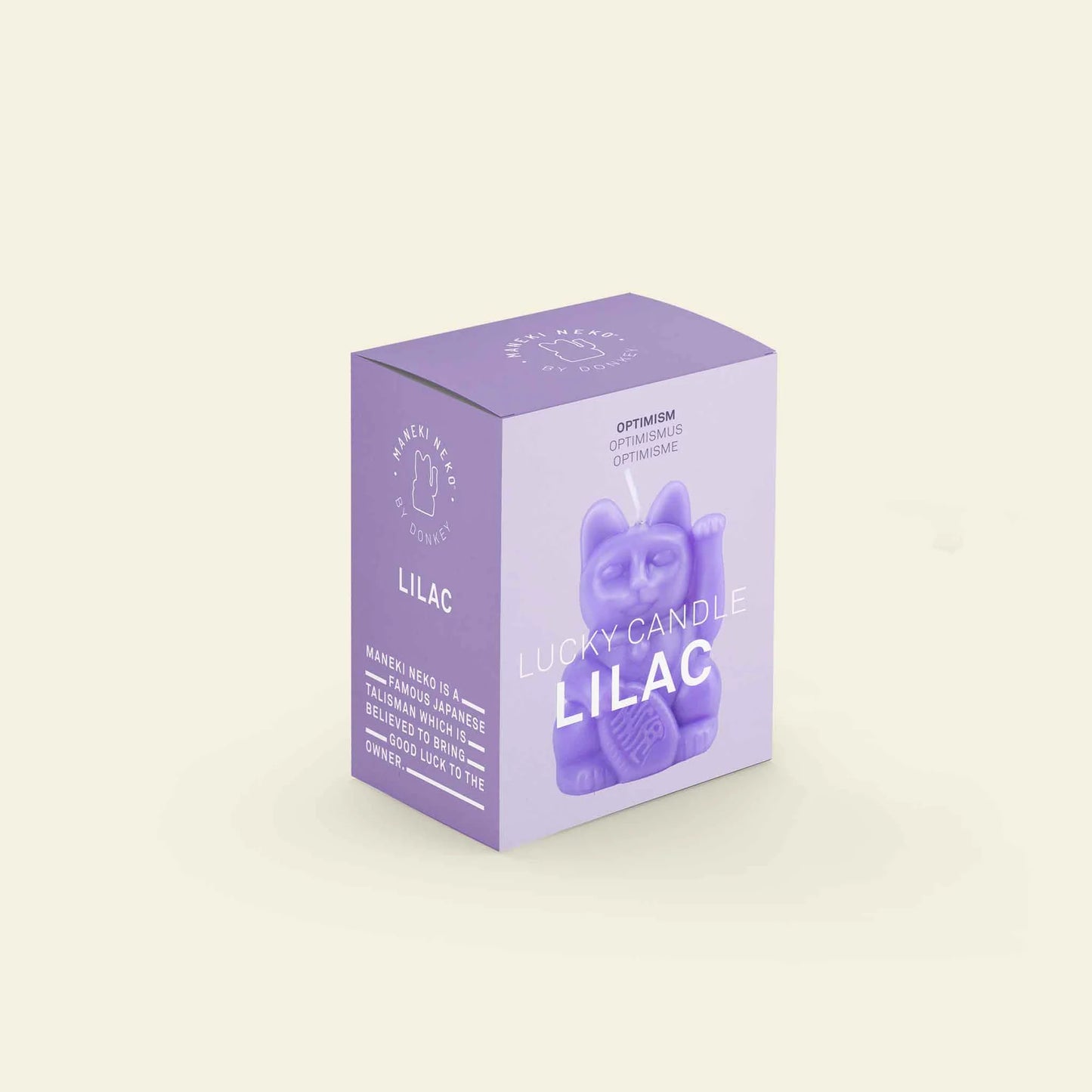 Lilac Lucky Cat Candle