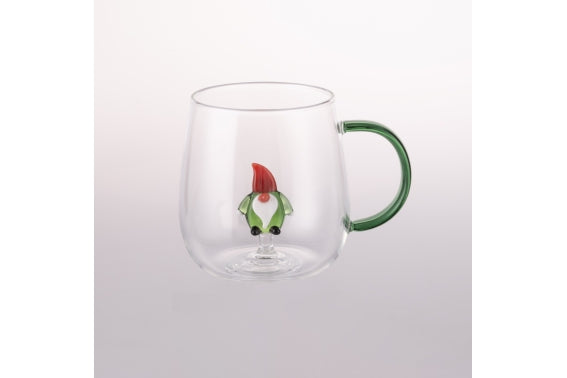 XMAS BOROSILICATE 3D GNOME MUG 450ML - 2188289