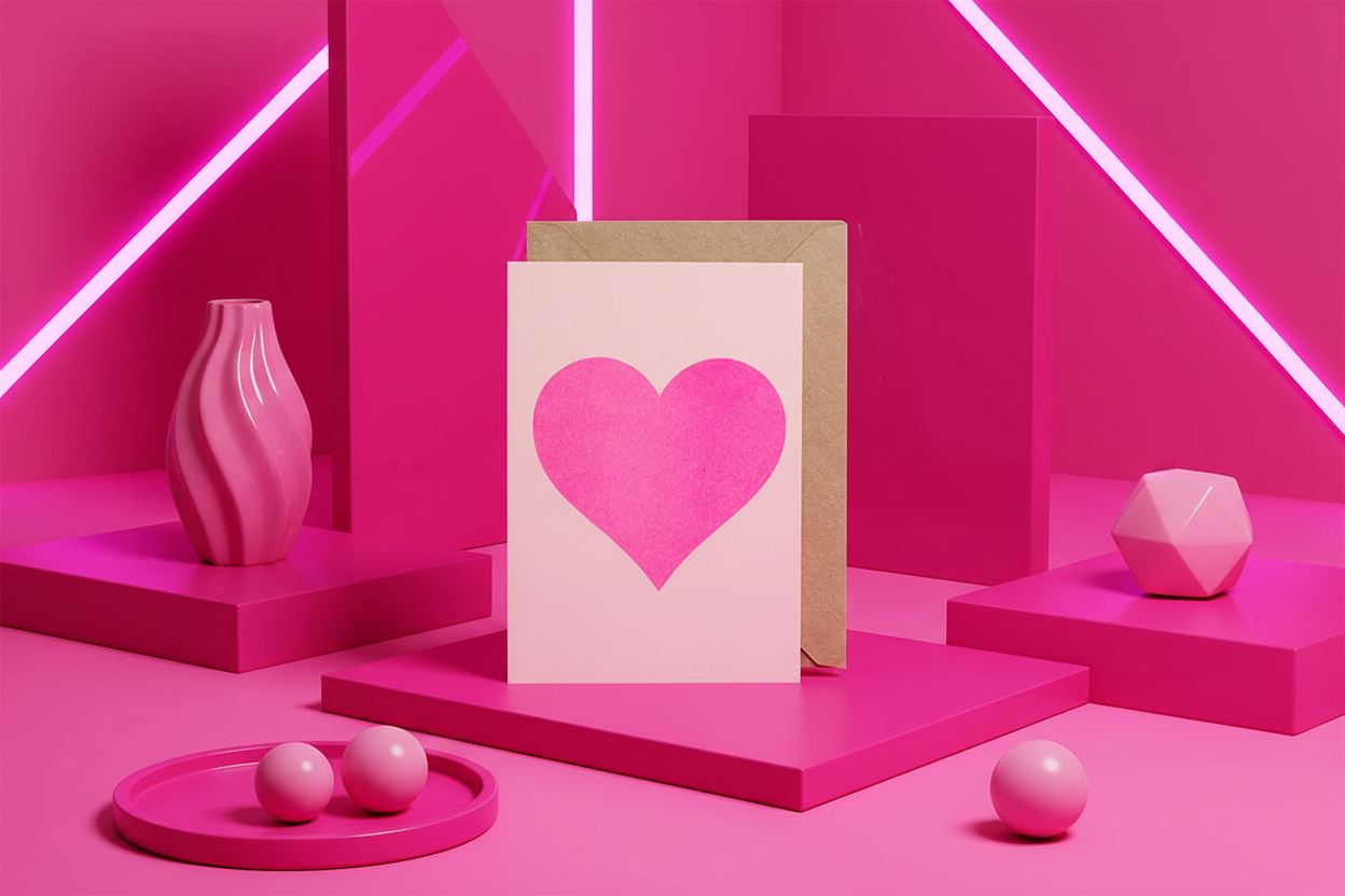 Valentine's Day Card - Pink Heart