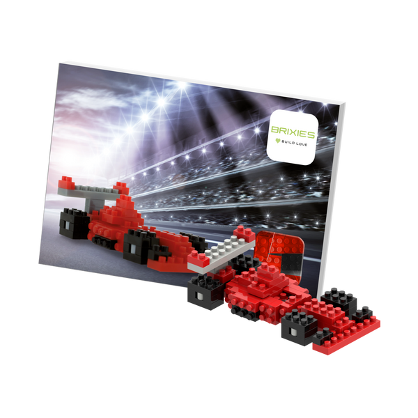 BRIXIES Postcard Racing Car