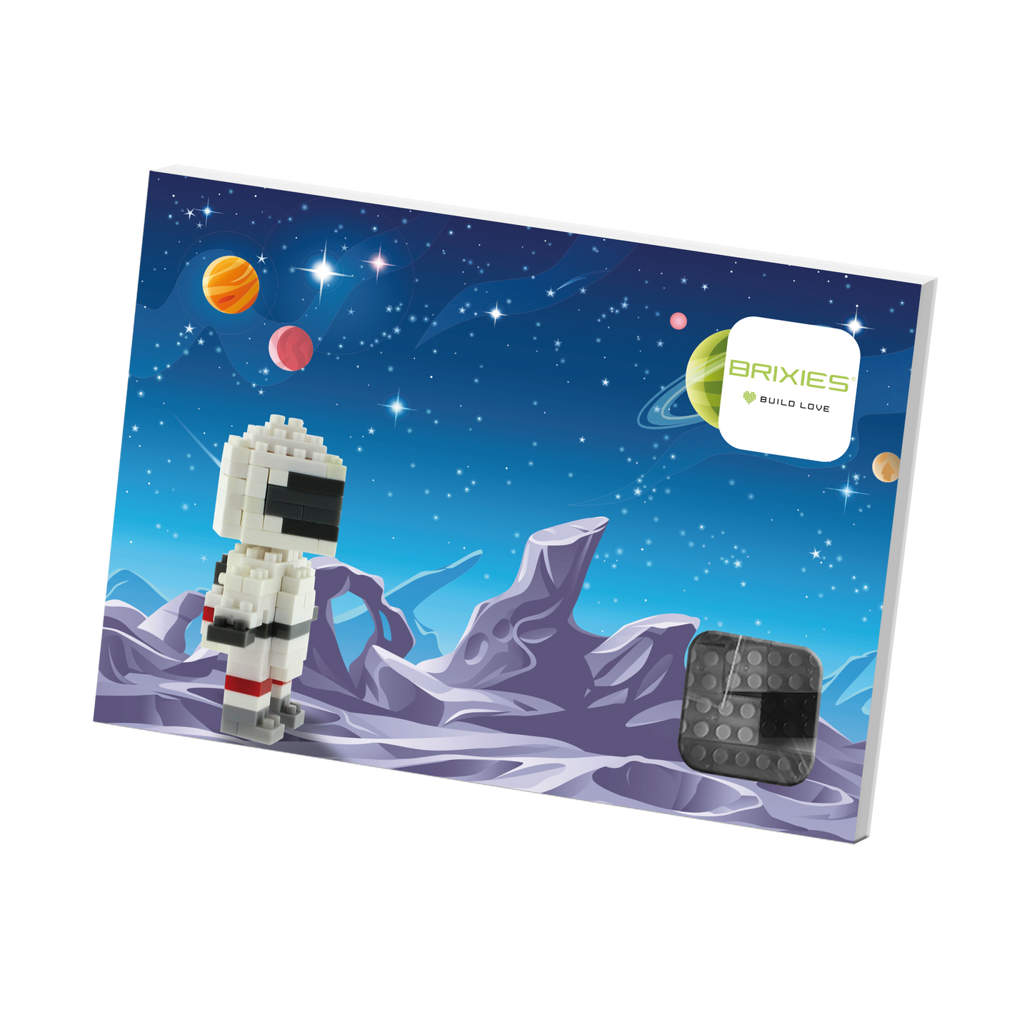 BRIXIES Postcard Astronaut