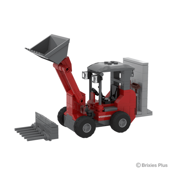 BRIXIES Plus Weidemann 1190e with wall bracket + bucket