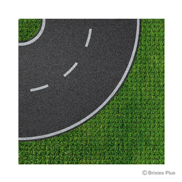 BRIXIES Plus Designer Base Plate Road Curve 32 x 32 Studs