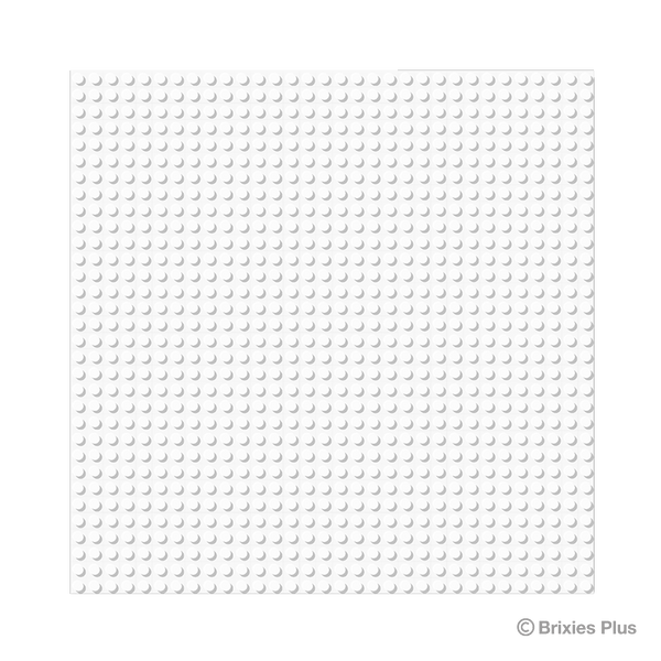BRIXIES Plus Base Plate White 32 x 32 Studs
