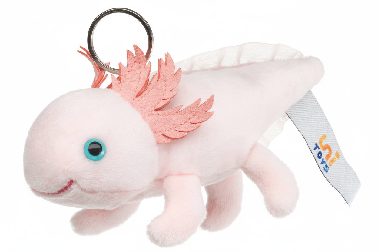 Axolotl Plush Keychain