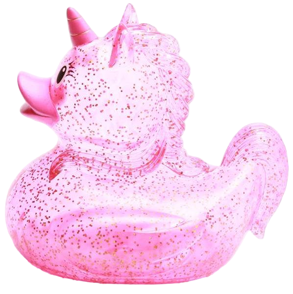 Canard Licorne Rose Pailleté XL