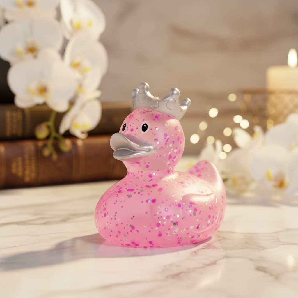 Pink Duck Glitter Crown