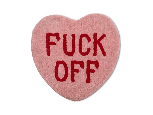 Tapis Cœur « Fuck Off » Bitten – Tapis original
