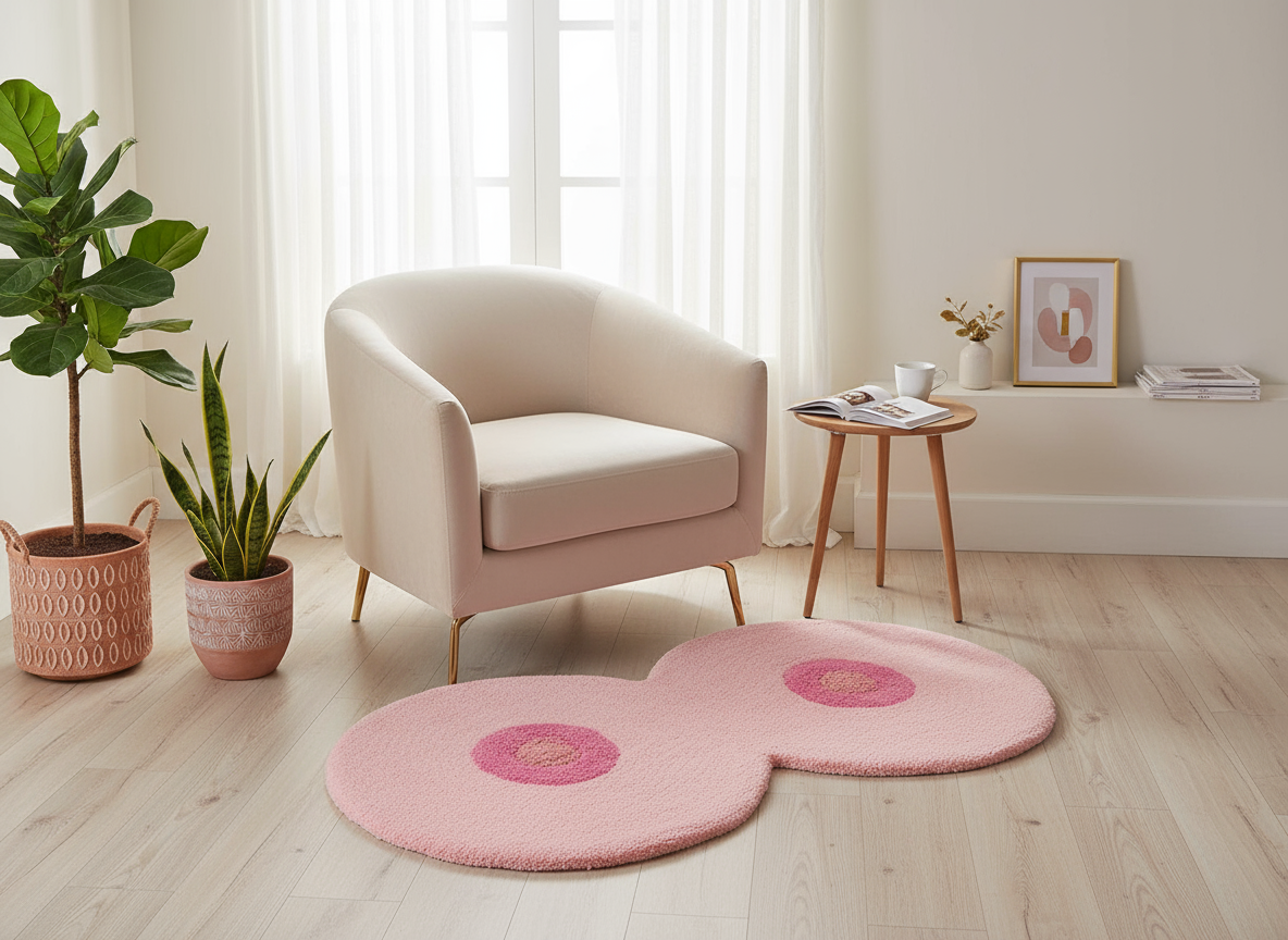 Pink Breasts Rug