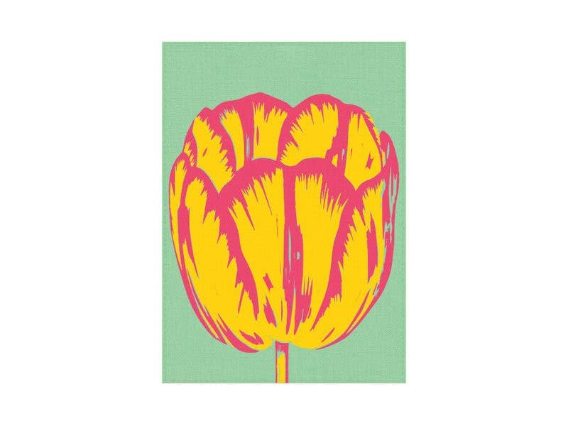 Torchon Tulip Pop Vert