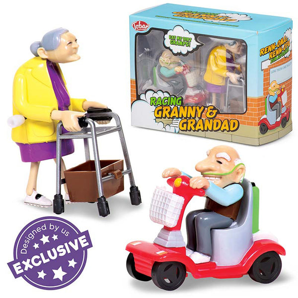 RACING GRANDMA AND GRANDPA