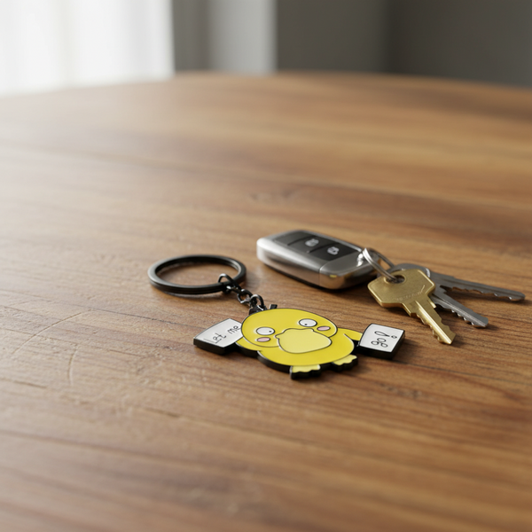 Yellow Duck “Let me go!” Keychain