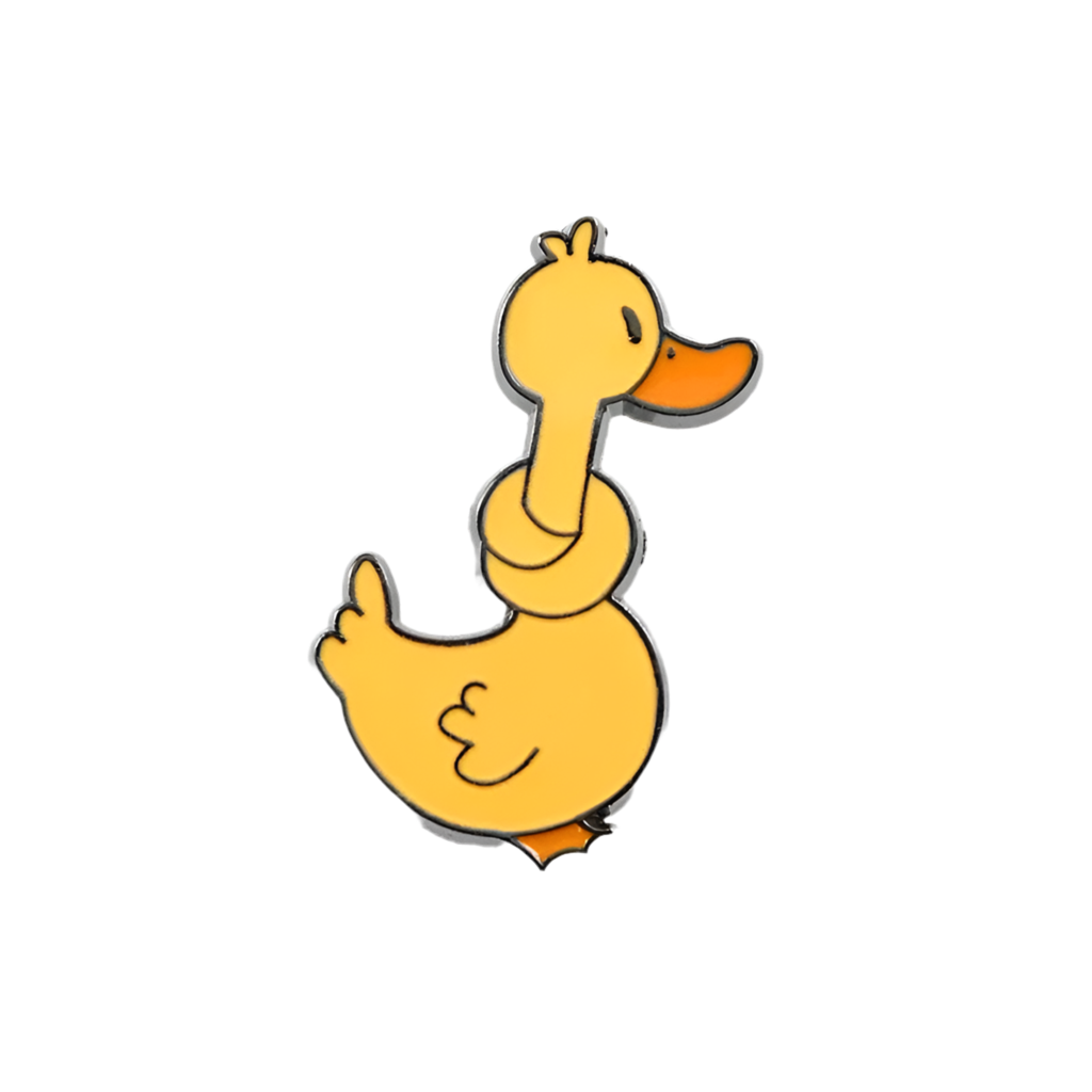 Twisted Neck Duck Pin