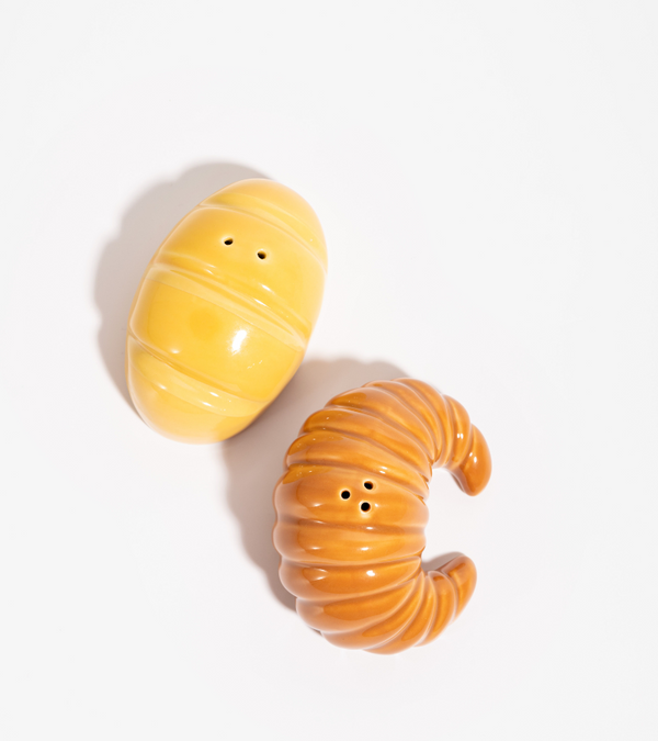 Salière et poivrière baguette et croissant