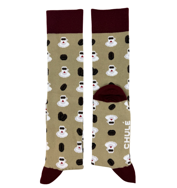 Chaussettes de Compression « Café Beige » - Chulé