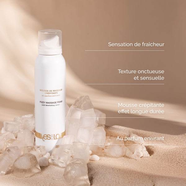 Crackling Massage Foam with an intoxicating scent